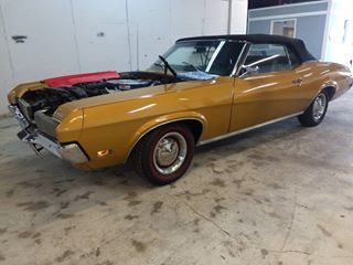 Just came in for a few repairs. 1970 Mercury cougar.#classic car repairs#theshop