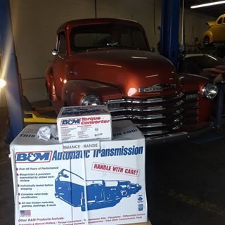1948 Chevy 3100 ~New B&M Transmission & Torque Converter Install  #chevy #hotrod #bandmtransmissions #theshophotrods #marrero